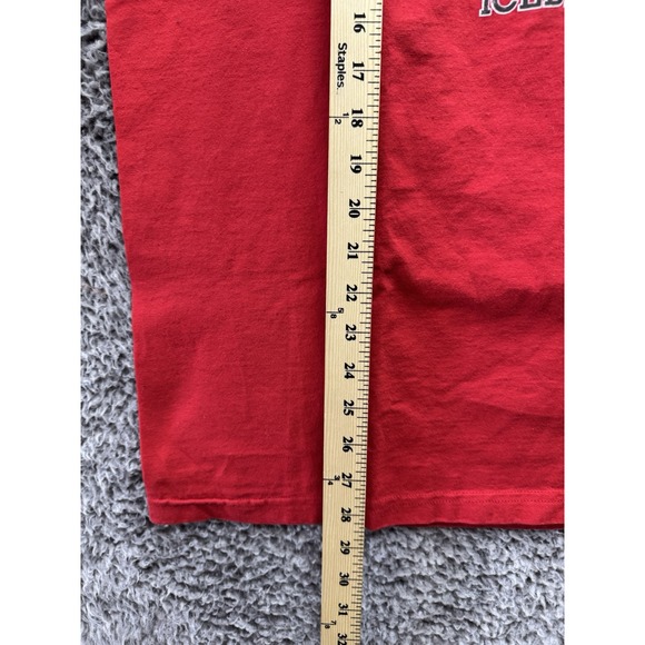 Vintage Bugs Bunny Ice History Double Sided Red TShirt L-XL Mens - Picture 6 of 9